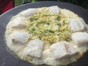 Torskrygg med stuvad spetskål