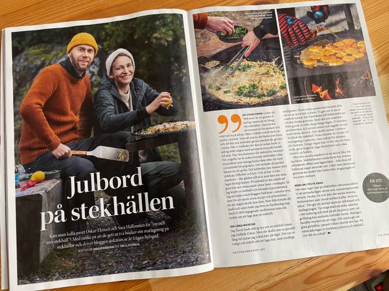Julmeny på stekhäll