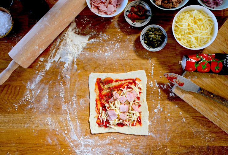 Pizza på stekhäll